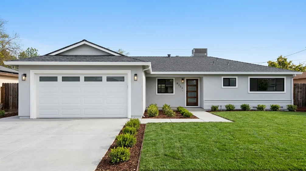 Renovated house exterior